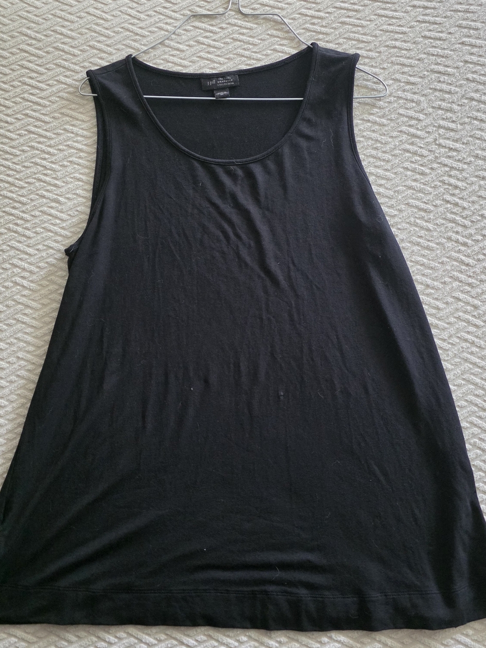 J. Jill Black Scoop Neck Tank Top